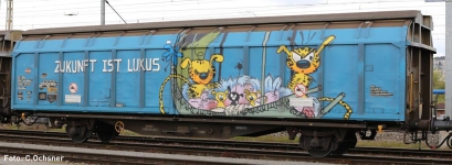 Hobbytrain H24666 - N - Schiebewandwagen Graffiti Edition, SBB, Ep. VI - Wagen 4